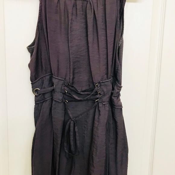 EGGPLANT CORSETED DRESS - Picture 4 of 6